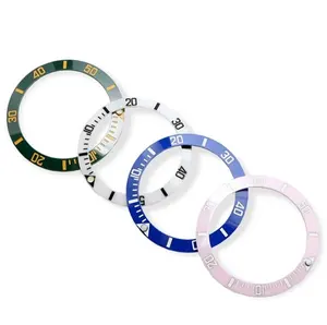 Custom High Watch Parts watch bezel ring 38mm Ceramic zirconia watch bezel insert for Rolex submariner