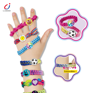 Chengji amitié <span class=keywords><strong>Bracelet</strong></span> Mini Kit de fabrication main corde tisserand jouet bricolage enfants <span class=keywords><strong>Bracelet</strong></span> faisant Kit métier à tisser - Product Image 4