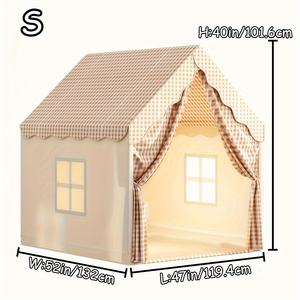 Tente de jeu pour enfants, tente de jeu intérieure pour enfants, jouets pour garçons et filles, petite maison, château de jeu extérieur pour tout-petits, château pour filles - Product Image 6