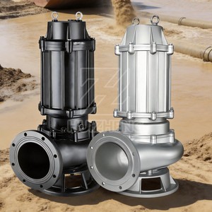 <span class=keywords><strong>Pompe</strong></span> submersible verticale haute performance en acier inoxydable et fonte pour eaux usées et boues, 4 pouces - Product Image 1