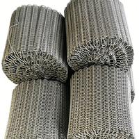 Chaîne de transport en maille métallique en acier inoxydable 304 pour four de recuit de boulangerie, four à refroidissement de verre et four à tunnel