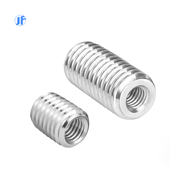 High Quality M4*M8*10L 304 Stainless Steel Thread Inserts Factory Direct Inner Outer Teeth Nuts Screw Bushing