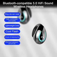 Écouteurs Sportifs à Conduction Osseuse TWS D16 Sans Fil 5.0 Mini Stéréo avec Indicateur de Batterie LED et Réduction de Bruit JL Yx08