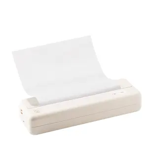 Mini bolsillo portátil papel térmico Bluetooth A4 impresora de mano HD Mini Inkless foto documento Oficina hogar impresoras inalámbricas