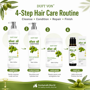 Ensemble de soins capillaires à l'huile d'<span class=keywords><strong>olive</strong></span> naturelle pour cheveux afro-texturés, shampooing hydratant en profondeur, après-shampoing, huile essentielle, soin nourrissant en profondeur, brillance - Product Image 3