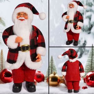 New Arrival Popular Hot Sell Factory Christmas Decorations Santa Claus Doll Figurine Supplies Table Top Ornaments Polyester - Product Image 5