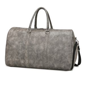 Fashion Waterproof Sport Gym Shoulder <b>Mens</b> PU Duffle <b>Bag</b> with Zipper Closure Shoe Compartment Custom Print <b>Travel</b> <b>Bag</b> - Product Image 3