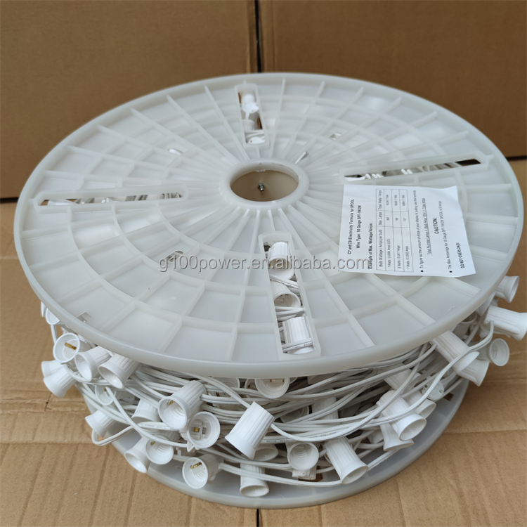 Whtie Wire  C9 1000 Foot Bulk Spool 12'' Spacing