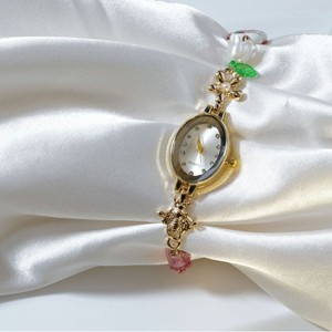 Reloj de Pulsera de Cuarzo Ovalado Vintage para Mujer con Cuentas de Perlas y Detalles de Estilo Cristal - Product Image 4