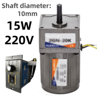 Controlador de Motor PLC 15W 220V con Caja de Engranajes, Adaptador de Velocidad Variable, Venta al por Mayor