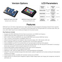 AIsmartLink Waveshare ESP32-S3 Pantalla Táctil Capacitiva de 3.5 Pulgadas, Placa de Desarrollo Tipo B 320*480, Interfaz de Cámara Integrada a Color