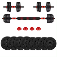 SP Promotion Ensemble d'haltères réglables pour musculation 20kg/30kg/40kg/50kg Équipement de gym Haltères réglables en ciment