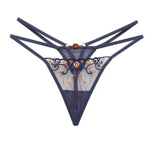 Cotone <span class=keywords><strong>di</strong></span> Base Del Merletto Delle Signore Sexy Perizoma Con Pendente <span class=keywords><strong>Di</strong></span> <span class=keywords><strong>Lusso</strong></span> della Biancheria Intima delle Donne del Commercio All'ingrosso - Product Image 1