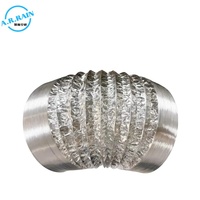 Tuyau flexible isolé blanc pour conduite d'air avec revêtement en feuille d'aluminium