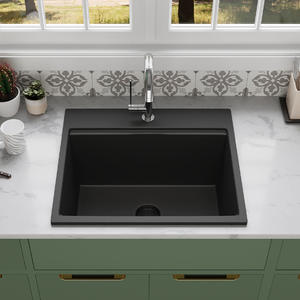 Vente chaude Composite Granit Cuisine Évier Matériaux Options Silgranite Quartz Pierre Évier pour Cuisine - Product Image 6