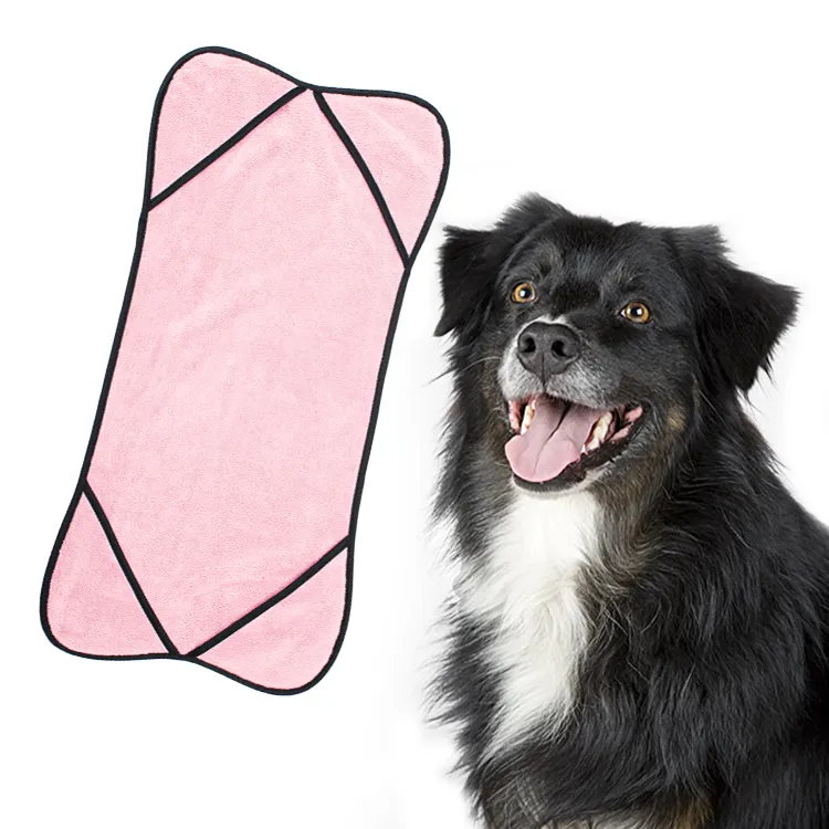 Полотенце для собак из микрофибры с логотипом под заказ, очень мягкое, быстрое высыхание, для ухода за домашними животными