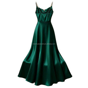 Vestido <span class=keywords><strong>de</strong></span> <span class=keywords><strong>Gala</strong></span> Largo <span class=keywords><strong>de</strong></span> Satén Personalizado para Damas, Elegantes <span class=keywords><strong>Vestidos</strong></span> <span class=keywords><strong>de</strong></span> Noche <span class=keywords><strong>de</strong></span> Seda para Mujer - Product Image 4