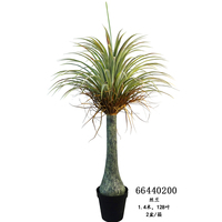 Kunstmatige boomdecoratie - Realistische nep Ficus boom in zwarte plantenbak, kunstplant met levensechte stam & bladeren voor de woonkamer