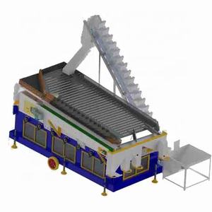Машина для гравитационной сепарации и очистки пшеницы, кунжута, кукурузы, чечевицы с двигателем, высокая производительность, 15 тонн/час, эффективность очистки 99% - Product Image 3