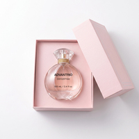 Botella de Perfume de Vidrio Vacía de 100 ml, Forma Redonda, de Lujo, Personalizada, para Mujer, con Tapa a Juego, Venta al Por Mayor