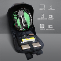 Mochila Led programable por aplicación, bolsa para motocicleta con luz Led 3D, pantalla inteligente, mochila para ojos Led para motocicleta con luces Led