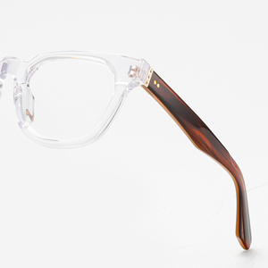 Monturas de Gafas Transparentes Rectangulares de Aro Completo, Color Sólido, Anti-UV, para Hombres Adultos, Corrección de Visión - Product Image 5