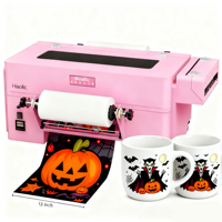 Imprimante UV DTF Haolic Tout-en-un avec laminateur et découpeuse pour autocollants, étiquettes, emballages cadeaux, articles promotionnels