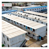Maison conteneur de luxe extensible de 40 pieds, maison préfabriquée pliable en acier de 40 pieds avec salle de bain et cuisine pour logement temporaire