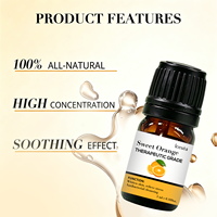 Ensemble d'huiles essentielles d'orange douce à marque privée pour améliorer l'humeur et soulager le stress, 100% pur naturel, aromathérapie OEM