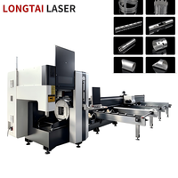 Mesin Pemotong Tabung Laser Serat CNC 1500W-20kw Pemotong Laser Pipa Logam Otomatis untuk Tabung Bulat, Persegi, dan Oval