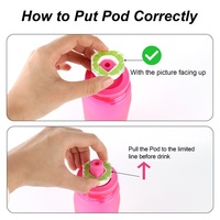 Bouteille d'eau sport en Tritan sans BPA avec diffuseur de parfum pour fruits et capsules aromatisantes pour activités de plein air – Vente en gros