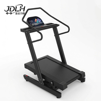 Caminadora Comercial de Alta Inclinación Todo en Uno, Máquina para Correr y Escalar con Pantalla LCD para Entrenamiento Cardiovascular en Gimnasio