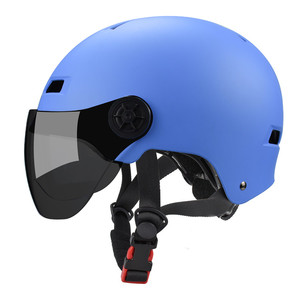 Mũ bảo hiểm xe đạp điện, xe tay ga điện dành cho người lớn và thanh thiếu niên, đạt chứng nhận CE năm 2022, dành cho đường phố đô thị, OEM tùy chỉnh, có kính chắn gió - Product Image 3