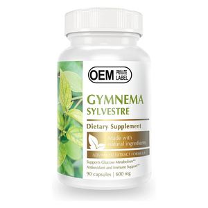 OEM ODM NATUREL Gymnema Sylvestre Extrait 600 mg Capsules pour Adultes - Product Image 1