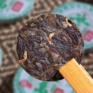 Thé Pu'er de Chine, feuilles de thé Pu'er cru de l'ancien arbre Bingdao, thé Pu'er du Yunnan, petit gâteau rond, thé en vrac, vente en gros pour usage personnel - Product Image 4