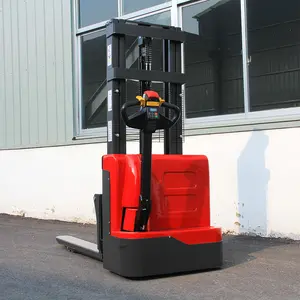 HOT SALE Electric Stacker1200kg 1500kg 1600mm 2000mm 2500mm 3000mm 3500mm Full Electric Pallet Stacker Lift Height Forklift