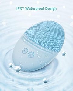 New Design Wireless Waterproof Silicone <b>Electric</b> Facial Cleanser Whitening Skin Rejuvenation Features Hand Held Facial Brush - Product Image 3