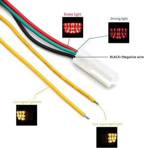 Luz Trasera LED para Motocicleta Lavitin, Suzuki GSXS 750/1000 2017-2020 GSX-S1000Z, Intermitente Integrado, Luz de Freno Trasera - Product Image 3