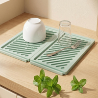 Nouvelle plaque de comptoir multifonctionnelle en silicone, isolante et drainante, pour la cuisine