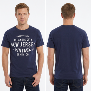 T-shirt Raglan Homme Coupe Musclée 160 GSM Coton Biologique Impression Personnalisée Marque Privée OEM - Product Image 2