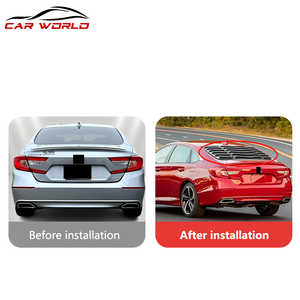 For 2018-2021 Rear <b>Window</b> Style ABS Plastic Matte Black <b>Shade</b> Cover Exterior Accessory without Color - Product Image 3