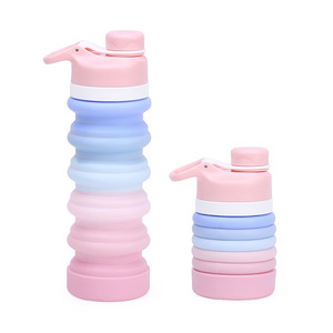Bouteille d'eau pliable Gibeni 500 ml, tasse de voyage pliable pour le sport, unisexe, utilisation en extérieur - Product Image 3
