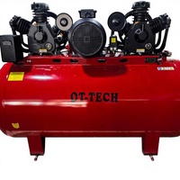 Compresseur à deux pompes 20HP 15KW 10bar, compresseur d'air à piston, réservoir de 1000 litres, compresseur d'air à entraînement par courroie, double pompe
