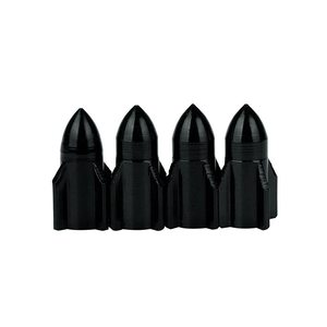 Hao Zhan Capuchons de valve en alliage d'aluminium en forme de fusée, 10 couleurs, couvre-poussière pour roues de voiture, compatibles avec toutes les valves américaines - Product Image 2