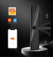 Serrure de porte intelligente numérique Wifi Tuya, code RFID, carte IC, déverrouillage par application de smartphone, Zigbee, empreintes digitales biométriques, serrures intelligentes