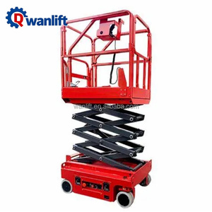 미니 전동 자주식 리프트 300kg 적재 가능 휴대용 1170x600mm 합금강 시저형 작업 플랫폼 - Product Image 3