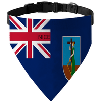 Bandana triangulaire personnalisée avec drapeau de Chuuk pour animaux de compagnie, collier en nylon réglable pour les compétitions canines et les promenades quotidiennes
