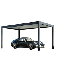 Pergola bioclimatique HUIXIN en aluminium à lames orientables avec design imperméable, finition durable avec revêtement en poudre, modèle HXZP-11 pour usage extérieur