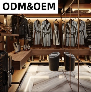 Muebles de Dormitorio y <span class=keywords><strong>Vestidor</strong></span> Abiertos Modernos y Duraderos Personalizados para Toda la Casa con Puerta de Vidrio - Product Image 1