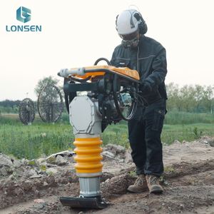 <b>Compact</b> HCR110 Gasoline Tamping Rammer for Basement & <b>Foundation</b> Compaction - Product Image 6